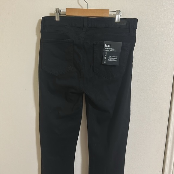 NWT Paige Black Ultra Skinny Transcend Jeans size 31 - Picture 5 of 7